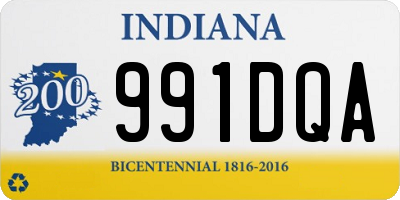 IN license plate 991DQA