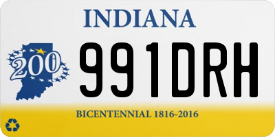 IN license plate 991DRH