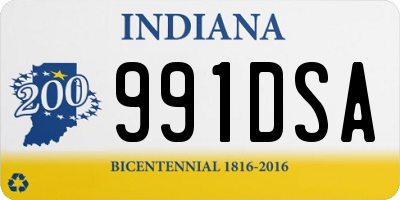 IN license plate 991DSA