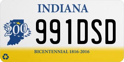 IN license plate 991DSD