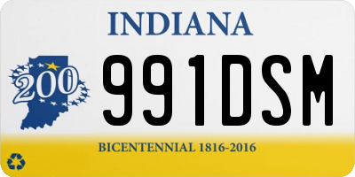 IN license plate 991DSM