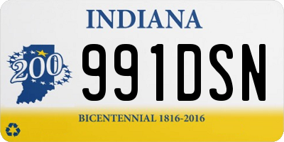 IN license plate 991DSN