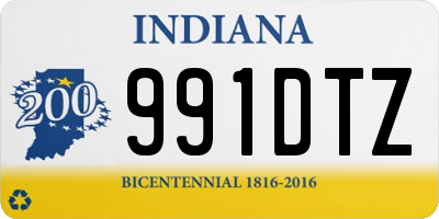 IN license plate 991DTZ