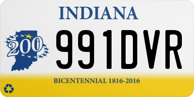 IN license plate 991DVR