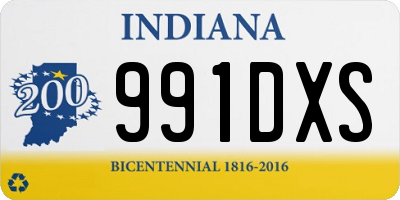 IN license plate 991DXS