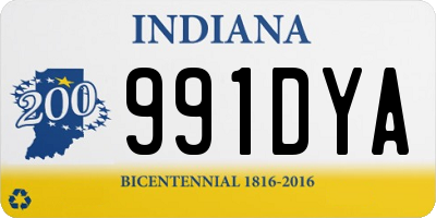 IN license plate 991DYA