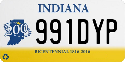 IN license plate 991DYP