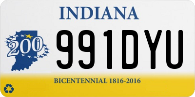 IN license plate 991DYU