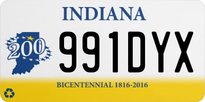 IN license plate 991DYX