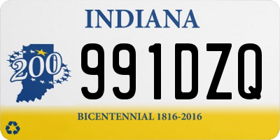 IN license plate 991DZQ