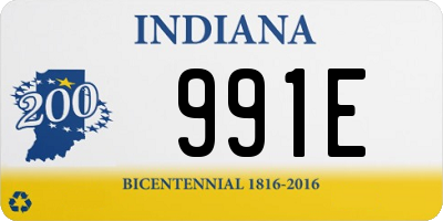 IN license plate 991E