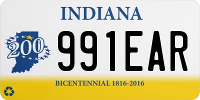 IN license plate 991EAR