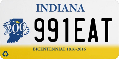 IN license plate 991EAT