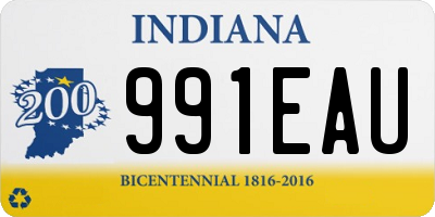 IN license plate 991EAU