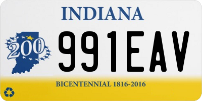 IN license plate 991EAV