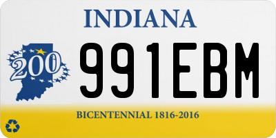 IN license plate 991EBM