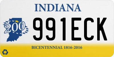 IN license plate 991ECK