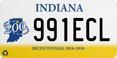 IN license plate 991ECL