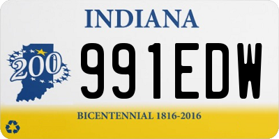 IN license plate 991EDW