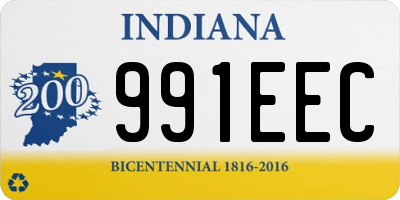 IN license plate 991EEC