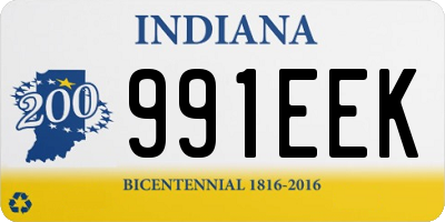 IN license plate 991EEK