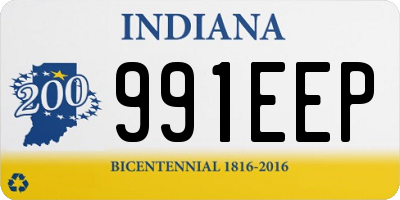 IN license plate 991EEP