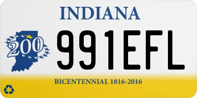 IN license plate 991EFL