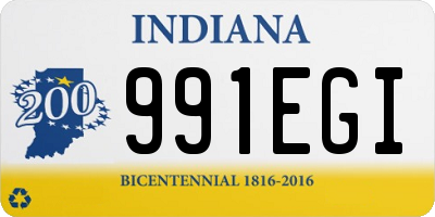 IN license plate 991EGI