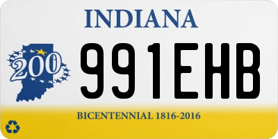 IN license plate 991EHB