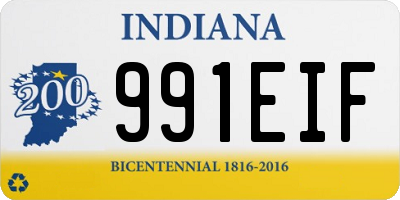 IN license plate 991EIF