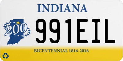 IN license plate 991EIL