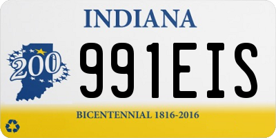 IN license plate 991EIS