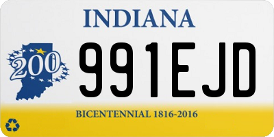 IN license plate 991EJD