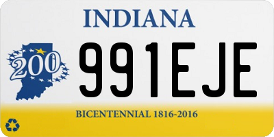 IN license plate 991EJE