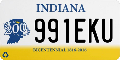 IN license plate 991EKU