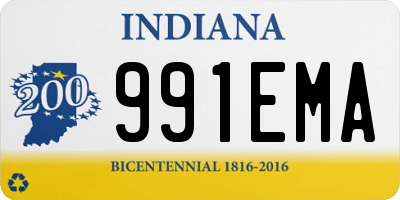 IN license plate 991EMA