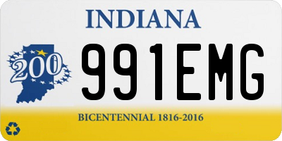 IN license plate 991EMG