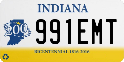 IN license plate 991EMT