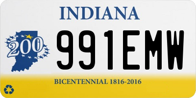 IN license plate 991EMW