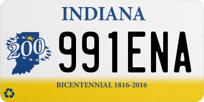 IN license plate 991ENA