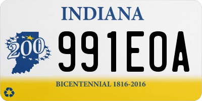 IN license plate 991EOA