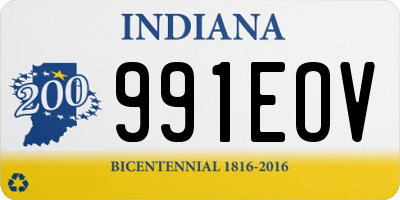 IN license plate 991EOV