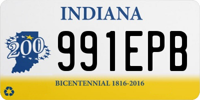 IN license plate 991EPB