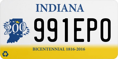 IN license plate 991EPO