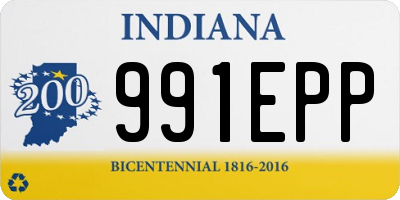 IN license plate 991EPP