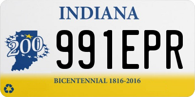 IN license plate 991EPR