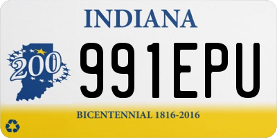 IN license plate 991EPU