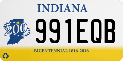 IN license plate 991EQB