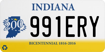 IN license plate 991ERY