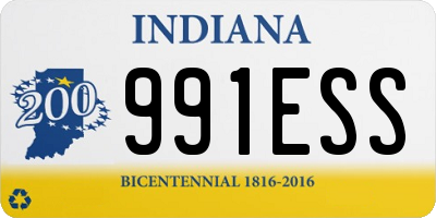 IN license plate 991ESS